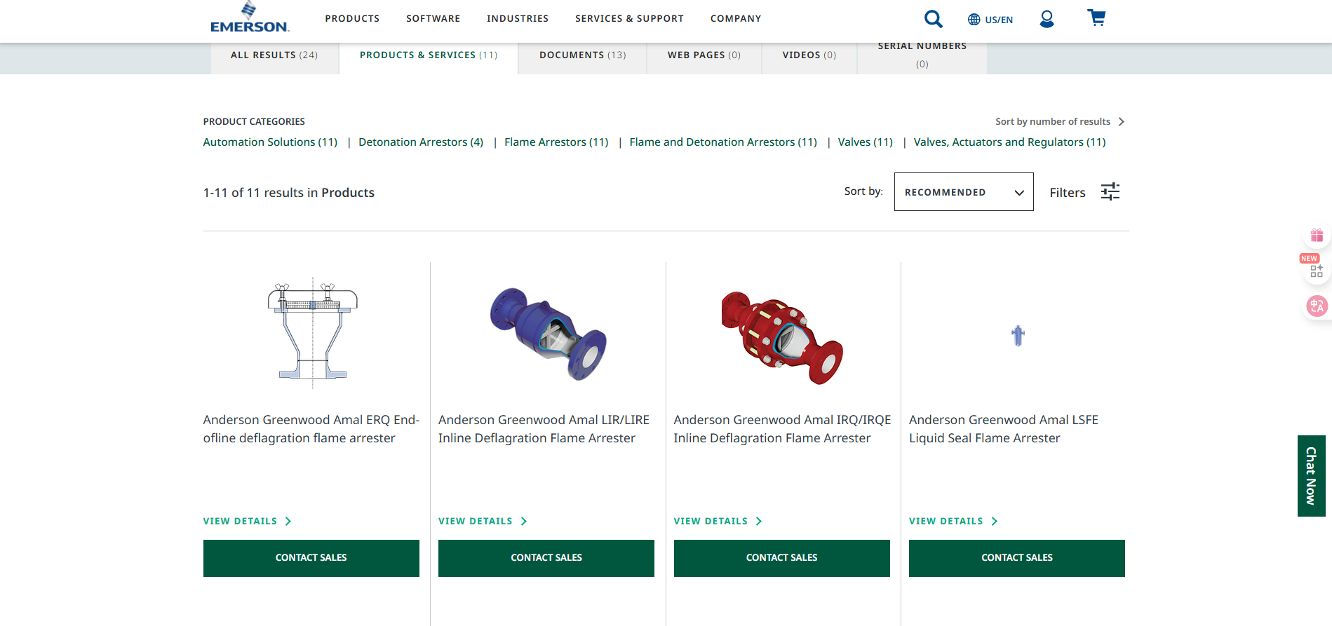 EMERSON Flame Arrester Products 