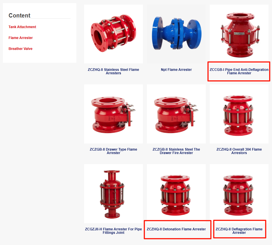 Flame Arrester Products