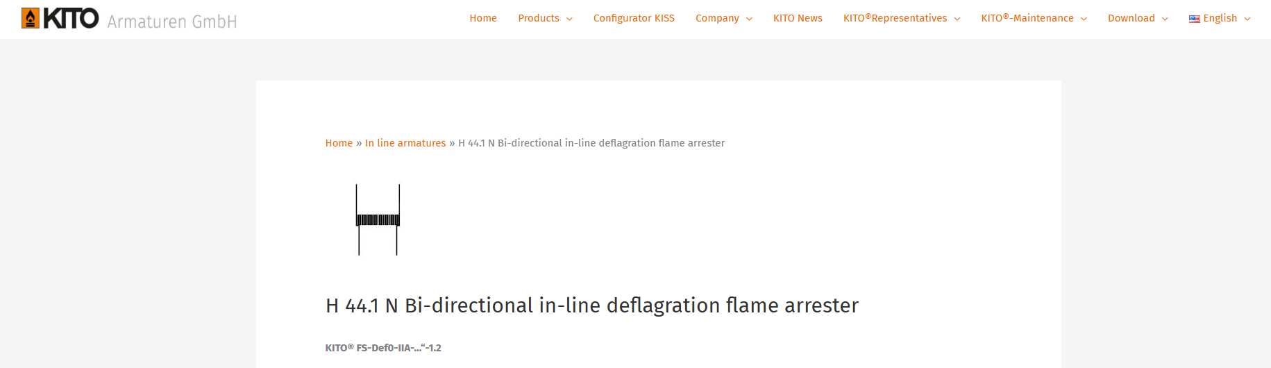 KITO Flame Arrester Products