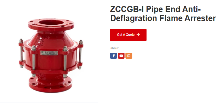 Deflagration Flame Arresters Products