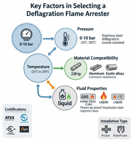 Key Factors in Selecting a Deflagration FlameArrester
